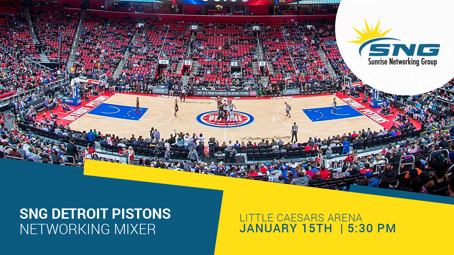 SNG Detroit Pistons Networking Mixer